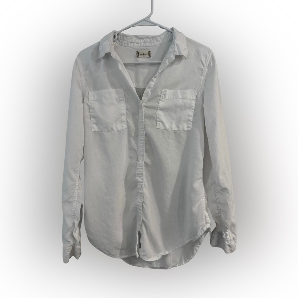 Altar'd State White Casual Button Down Shirt
